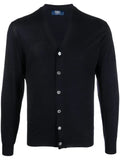 Fedeli wool button-fastening cardigan