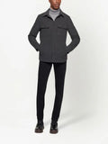 Norwegian Wool long-sleeved wool shirt jacket
