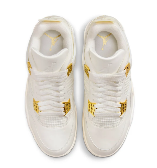 Wmns Air Jordan 4 Retro 'Metallic Gold'