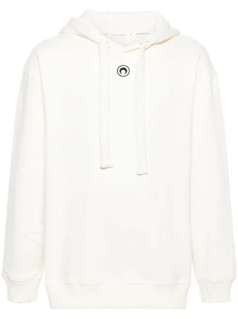 Marine Serre calendars-print organic cotton hoodie