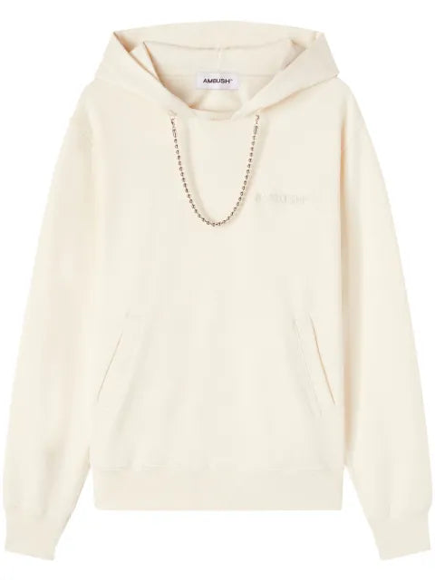AMBUSH ball-chain organic cotton hoodie