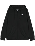 New Balance embroidered-logo zipped hoodie