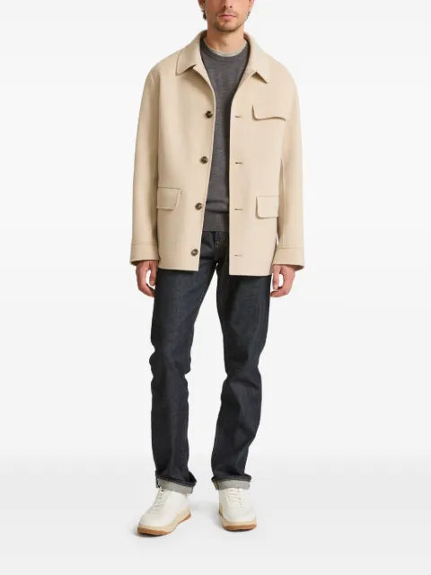 Yves Salomon wool-cashmere shirt jacket