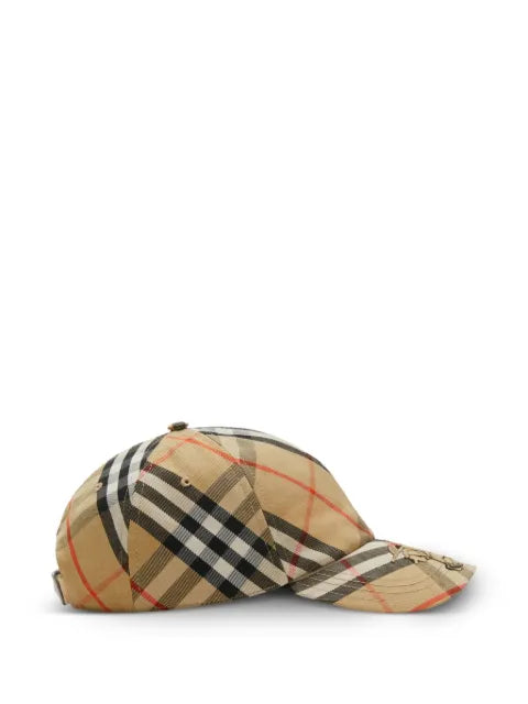 Burberry check baseball cap