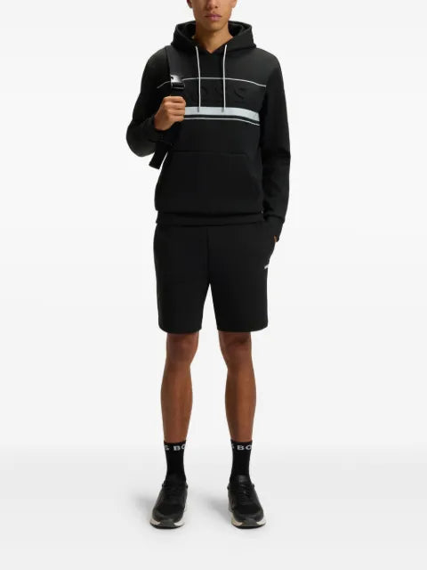 BOSS logo-embossed hoodie