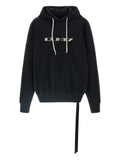 Rick Owens DRKSHDW text-print hoodie