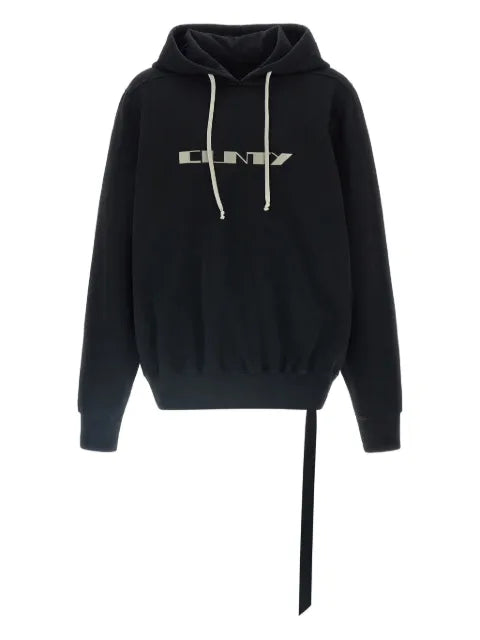 Rick Owens DRKSHDW text-print hoodie