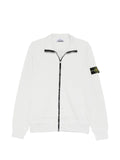 Stone Island zip-up logo-patch sweatshirt