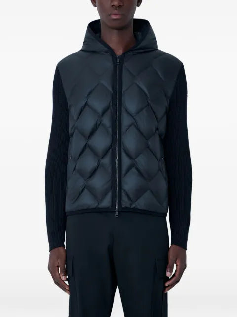 Moncler ribbed sleeves quilted gilet