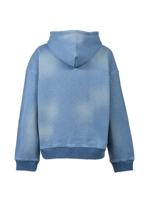 BREATH zip embellished hoodie