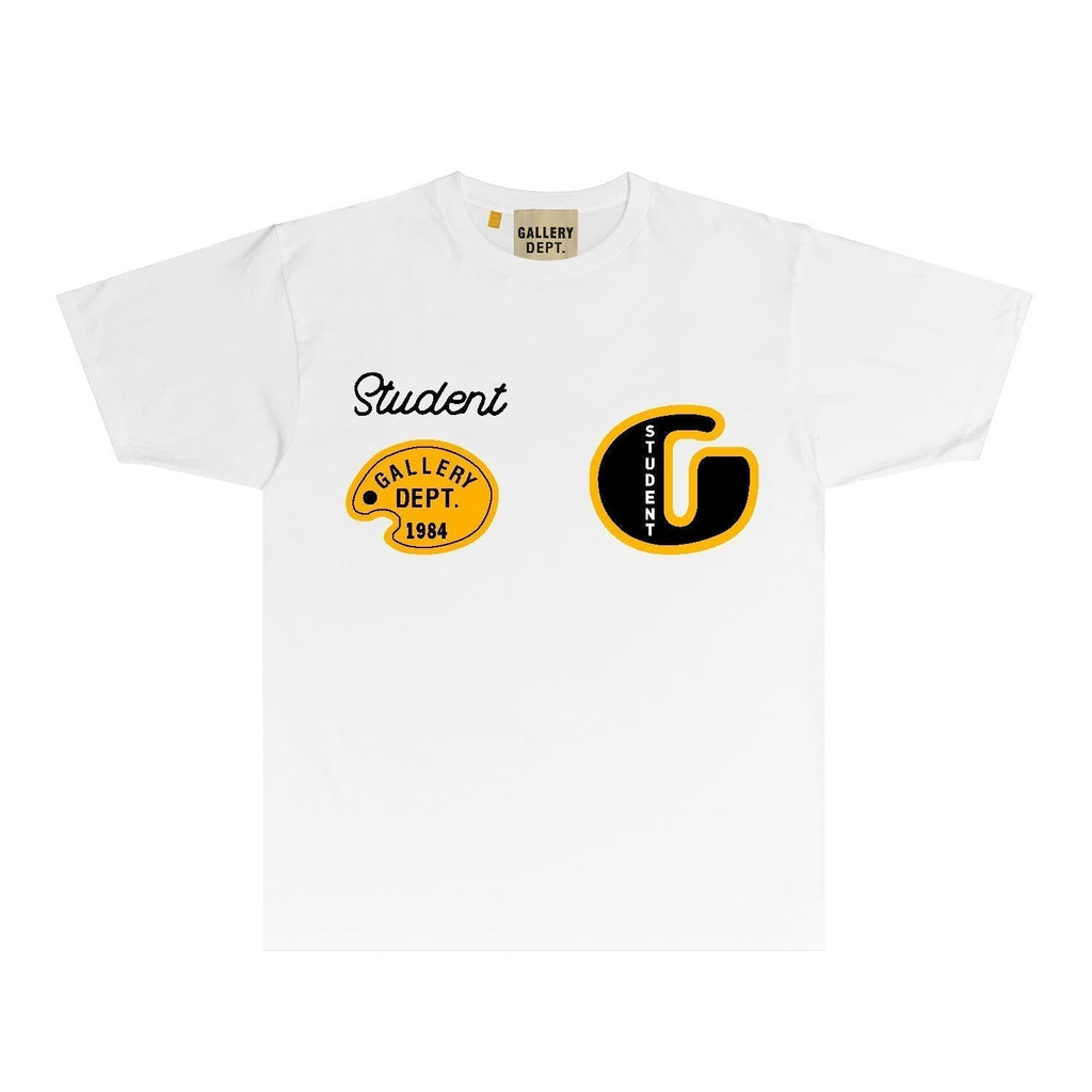 Gallery Dept T Shirt Retro Printed Loose Short-Sleeved Shirt (part2)