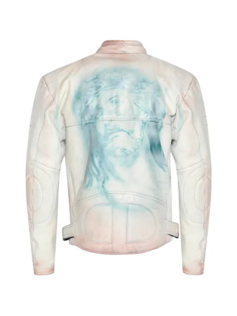 LA MASKARADE zip-up leather jacket