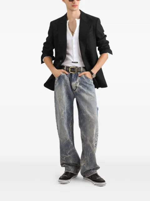 Dolce & Gabbana Sicilia Light single-breasted viscose jacket