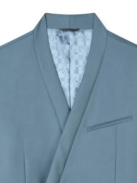 Kenzo tie-fastening shawl-lapel jacket