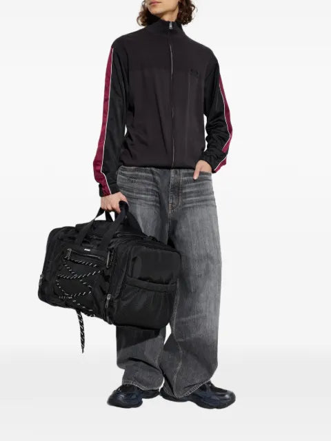 Balenciaga logo-embroidered zip-up sweatshirt