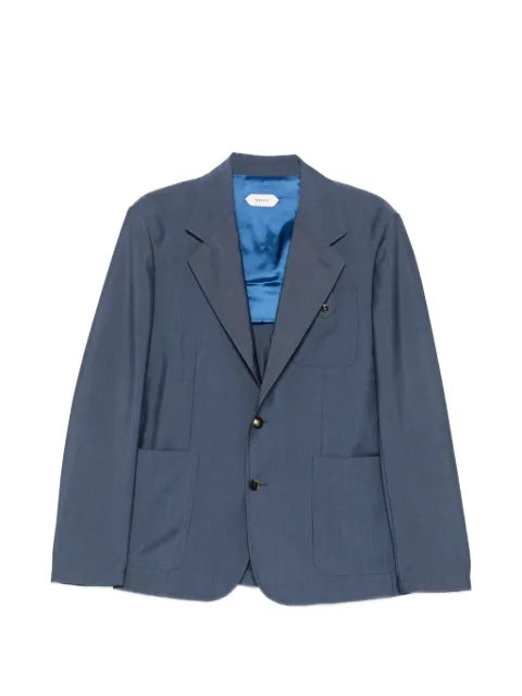 Versace notched-lapel single-breasted jacket