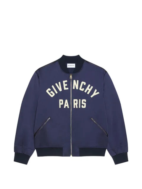 Givenchy couture seam bomber in satin embroidered Givenchy Paris