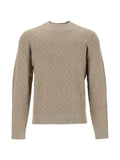 Emporio Armani diamond-pattern crew-neck sweater