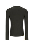 FENDI ribbed-knit shoulder-patch sweater