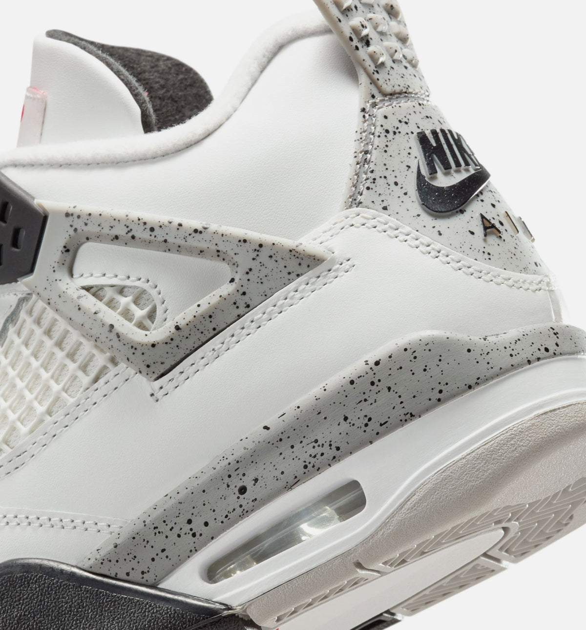 Air Jordan 4 Retro "White Cement" Big Kids' Shoe – Summit White/Fire Red/Cement Grey/Black