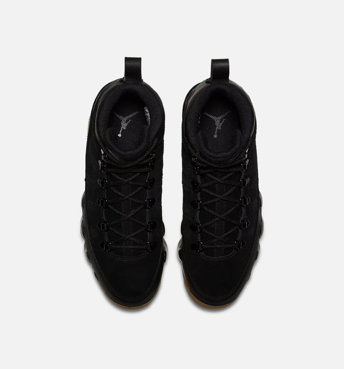 Air Jordan 9 Retro Men's Lifestyle Boots - Black/Black Gum Light Brown