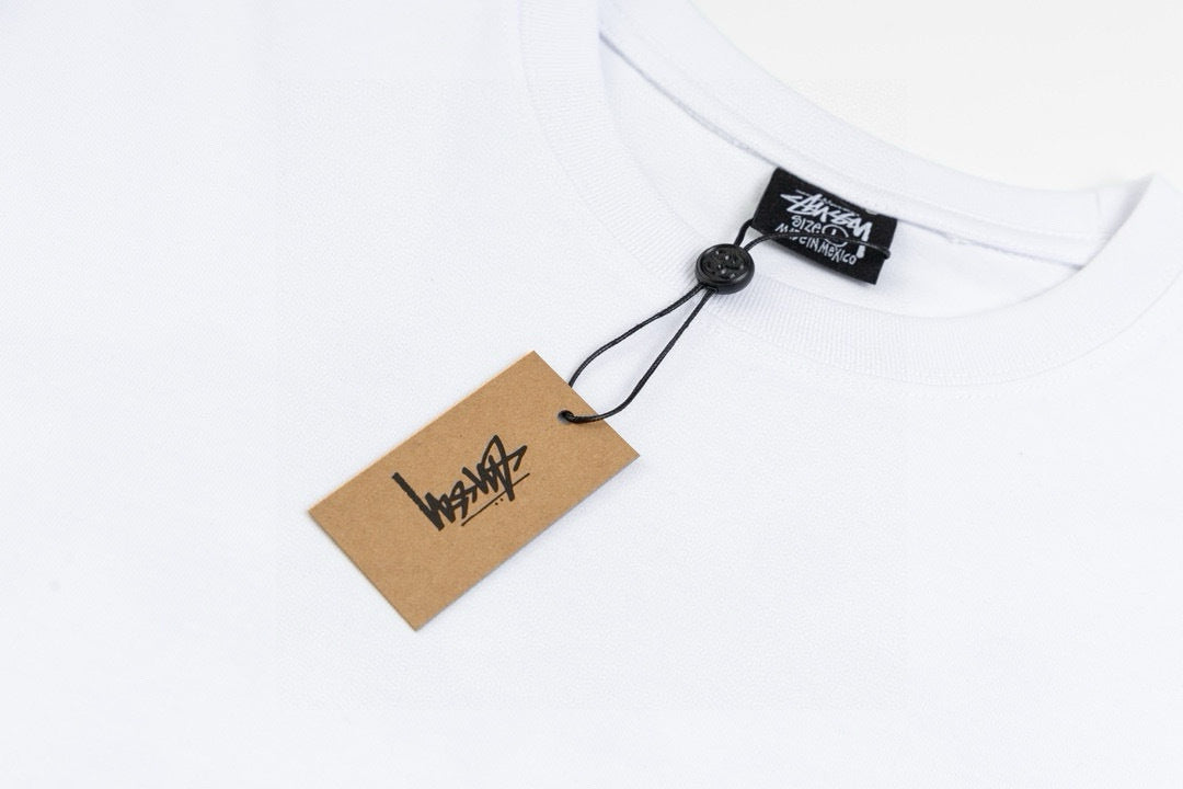 Stussy Graphic Print Collection Loose Casual Short Sleeve T-Shirt