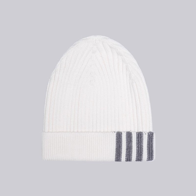 Unisex four-stripe knitted hat