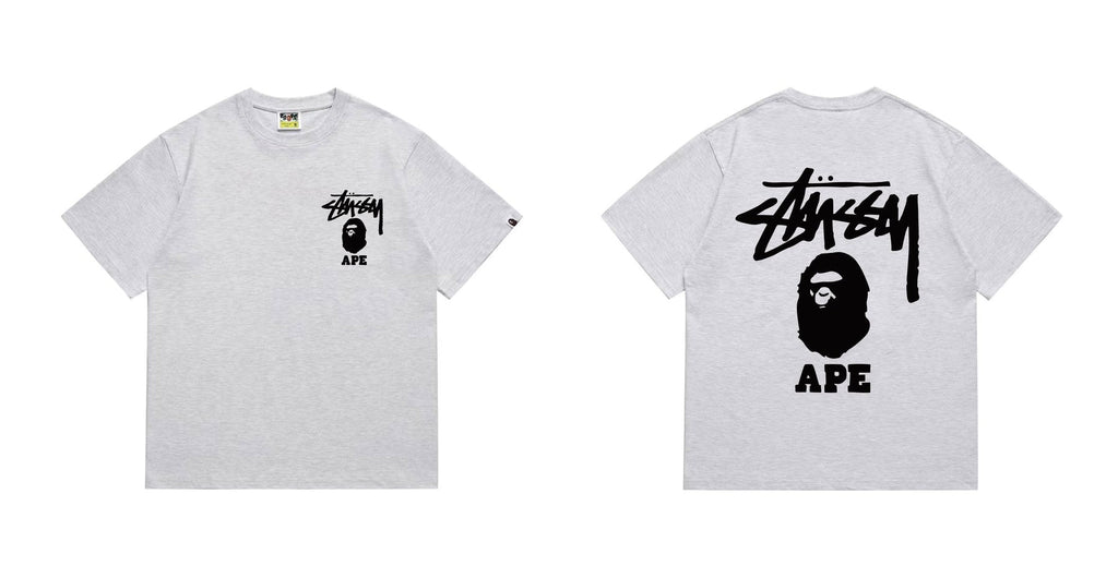 BAPE Stussy Graphic Short-Sleeve T-Shirt