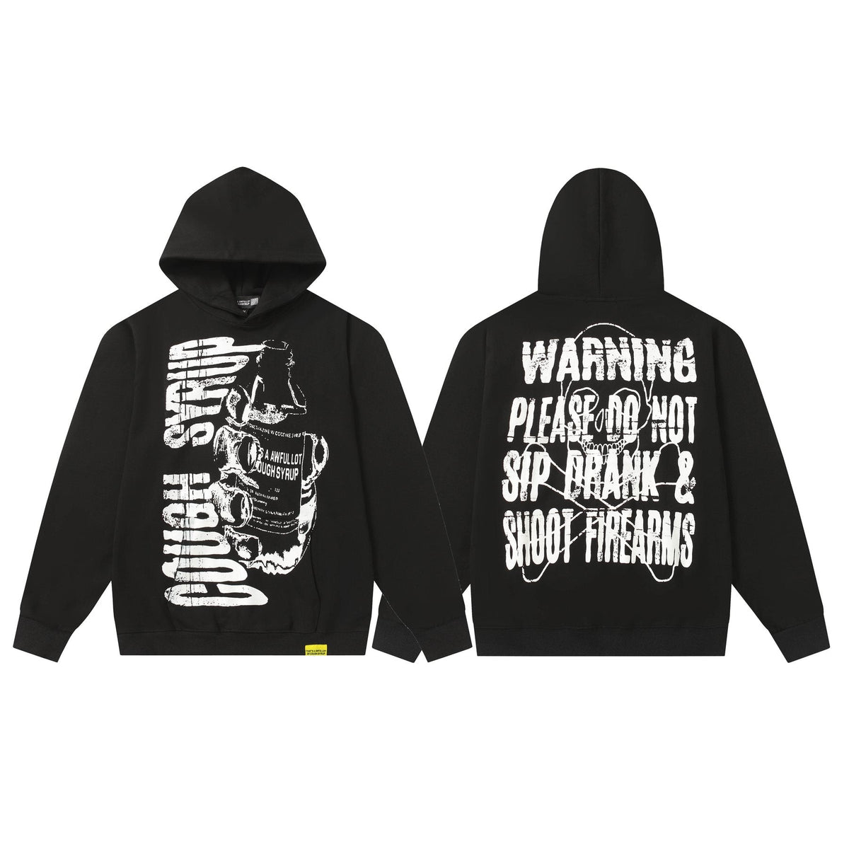 THAT'S A AWFUL LOT OF COUGH SYRUP Warning Graphic Hoodie