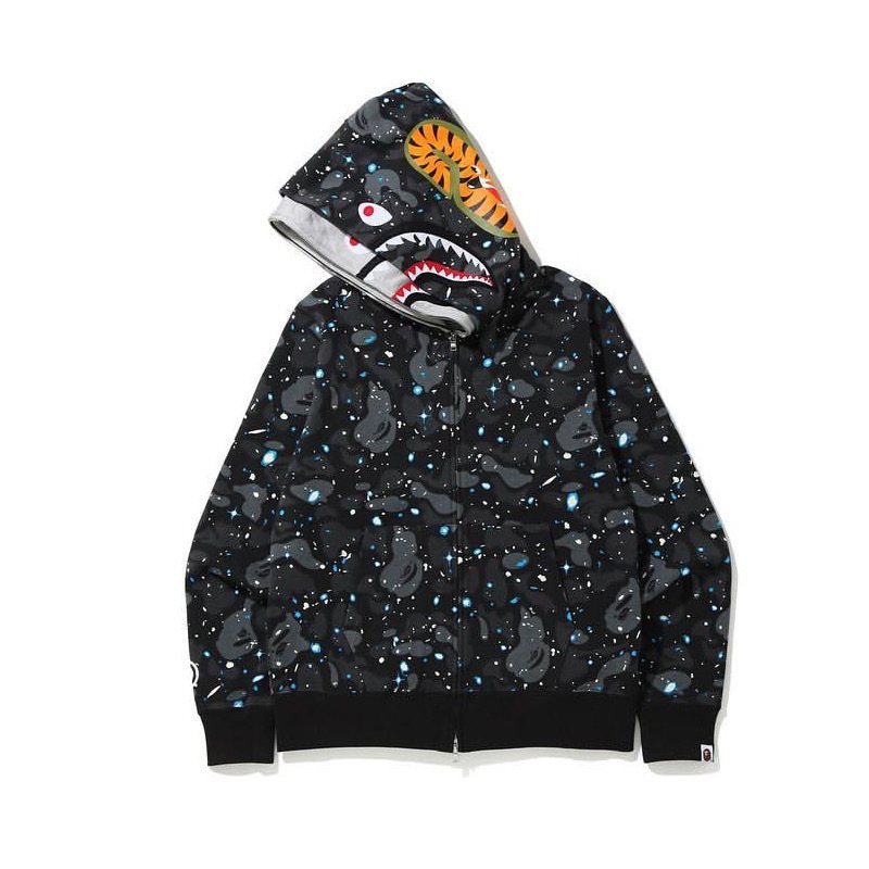 BAPE GM Shark Tiger Camo Zip Hoodie