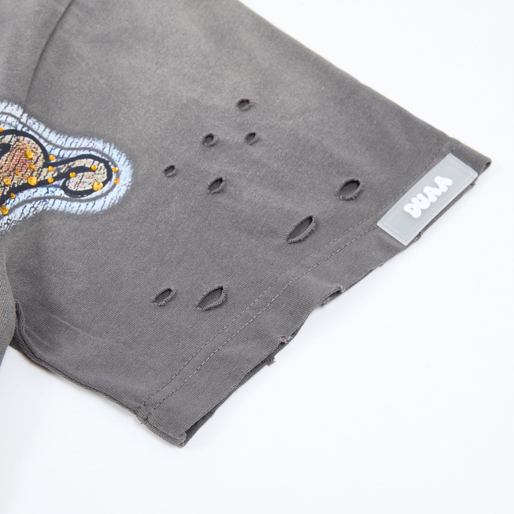 DUAA WC 93 Soccer Flag Distressed Graphic T-Shirt
