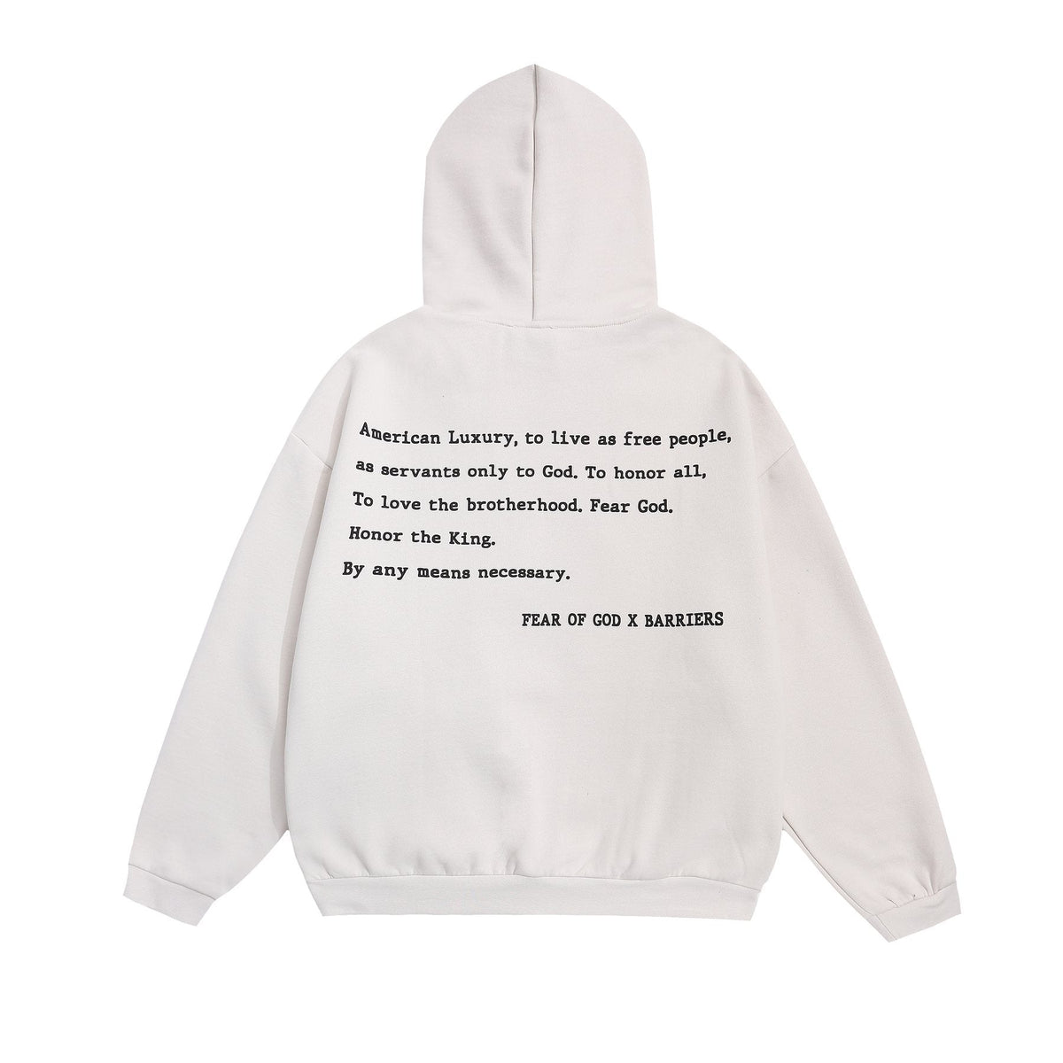 Fear of God x Barriers Front & Back Graphic Hoodie