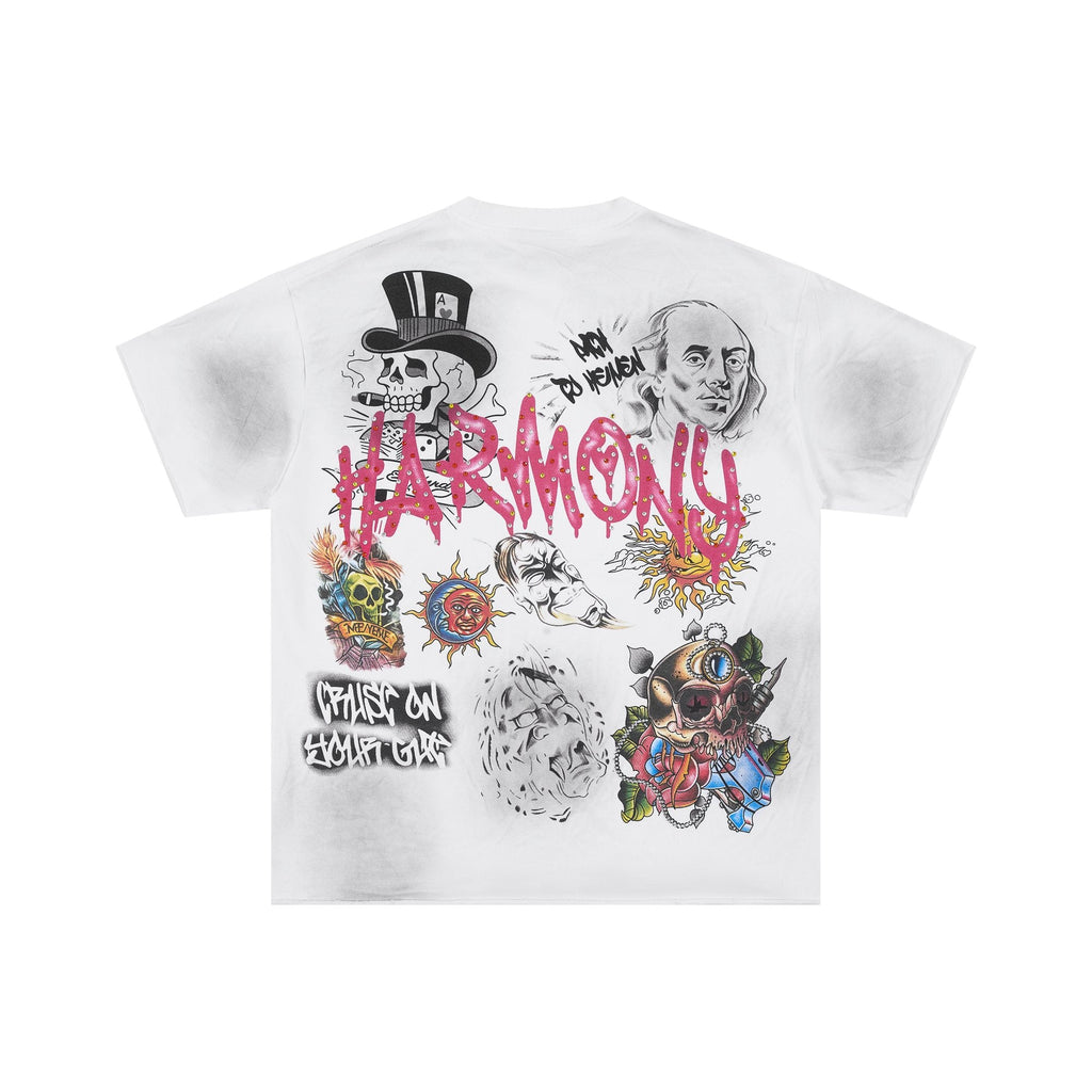 HARMONY Rhinestone-Style Graphic T-Shirt