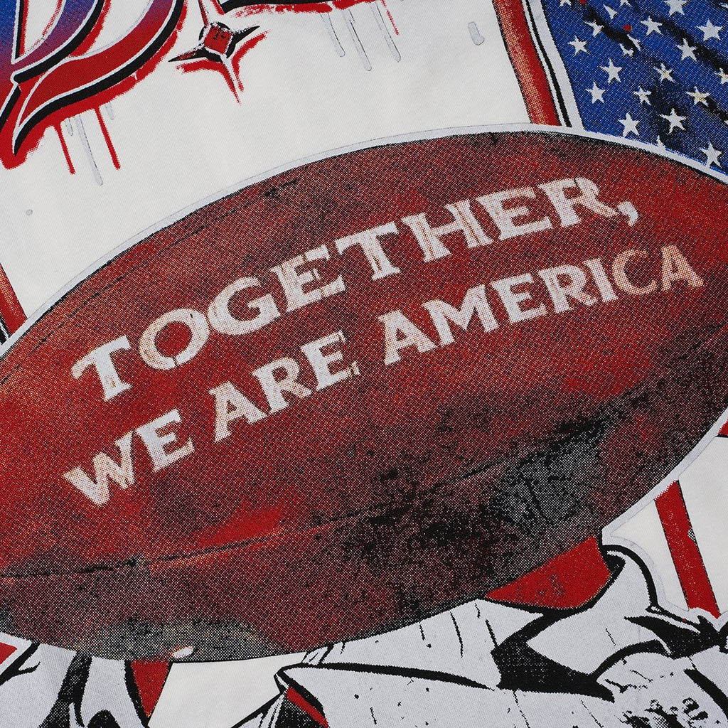 Godspeed Patriotic Football Graphic T-Shirt