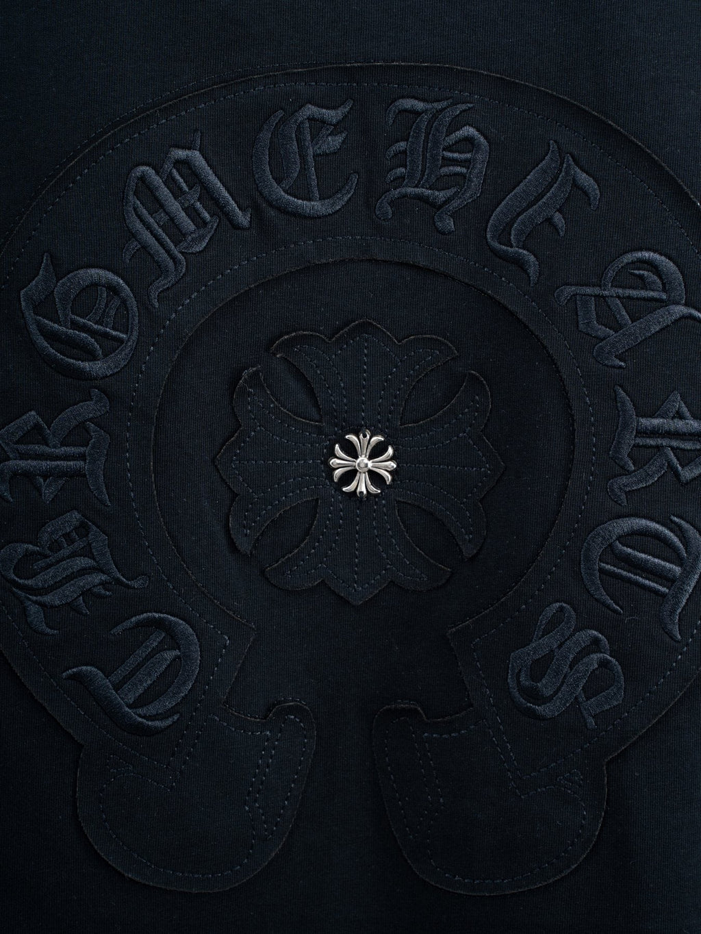 Chrome Hearts Horseshoe Floral Graphic T-Shirt