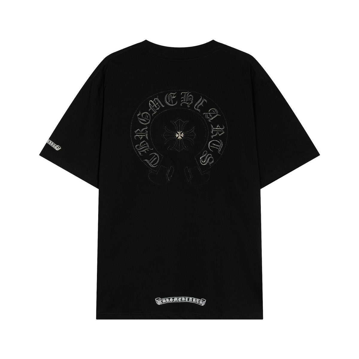 Chrome Hearts Horseshoe Floral Graphic T-Shirt