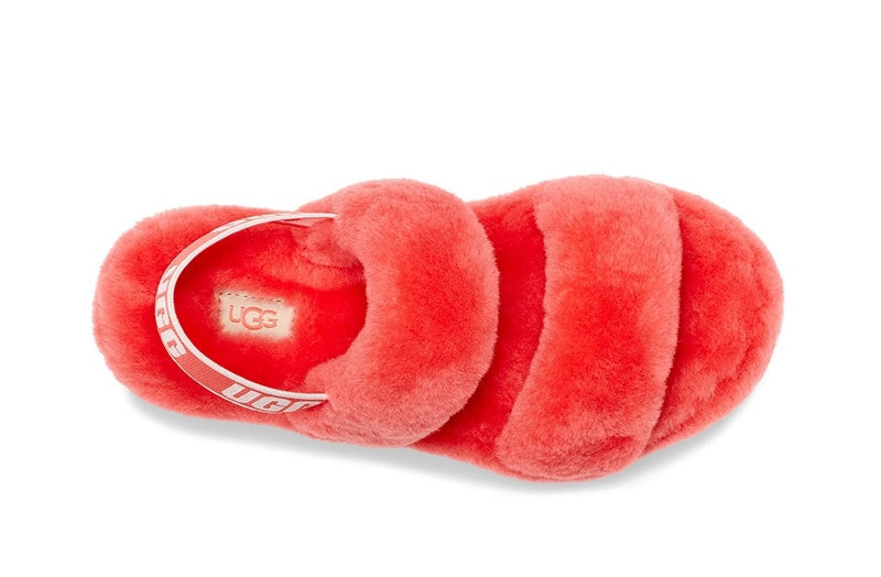 Fluffy Strap Sandals — Red | New Arrival | In Stock