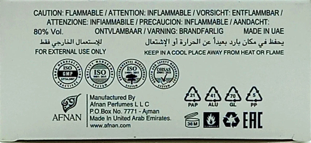 Afnan Turathi Electric EDP 90ml Unisex Fragrance