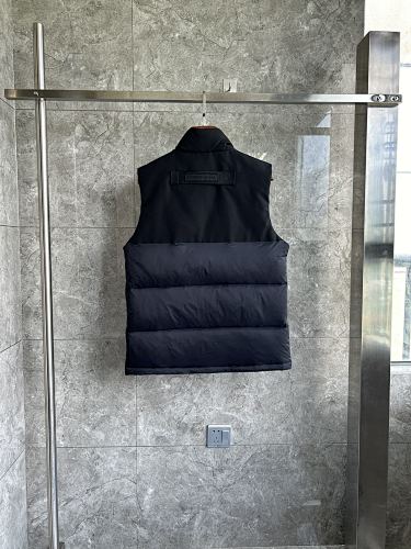 Canada Goose Charcoal Stand-Collar Puffer Vest with Patch Pockets
