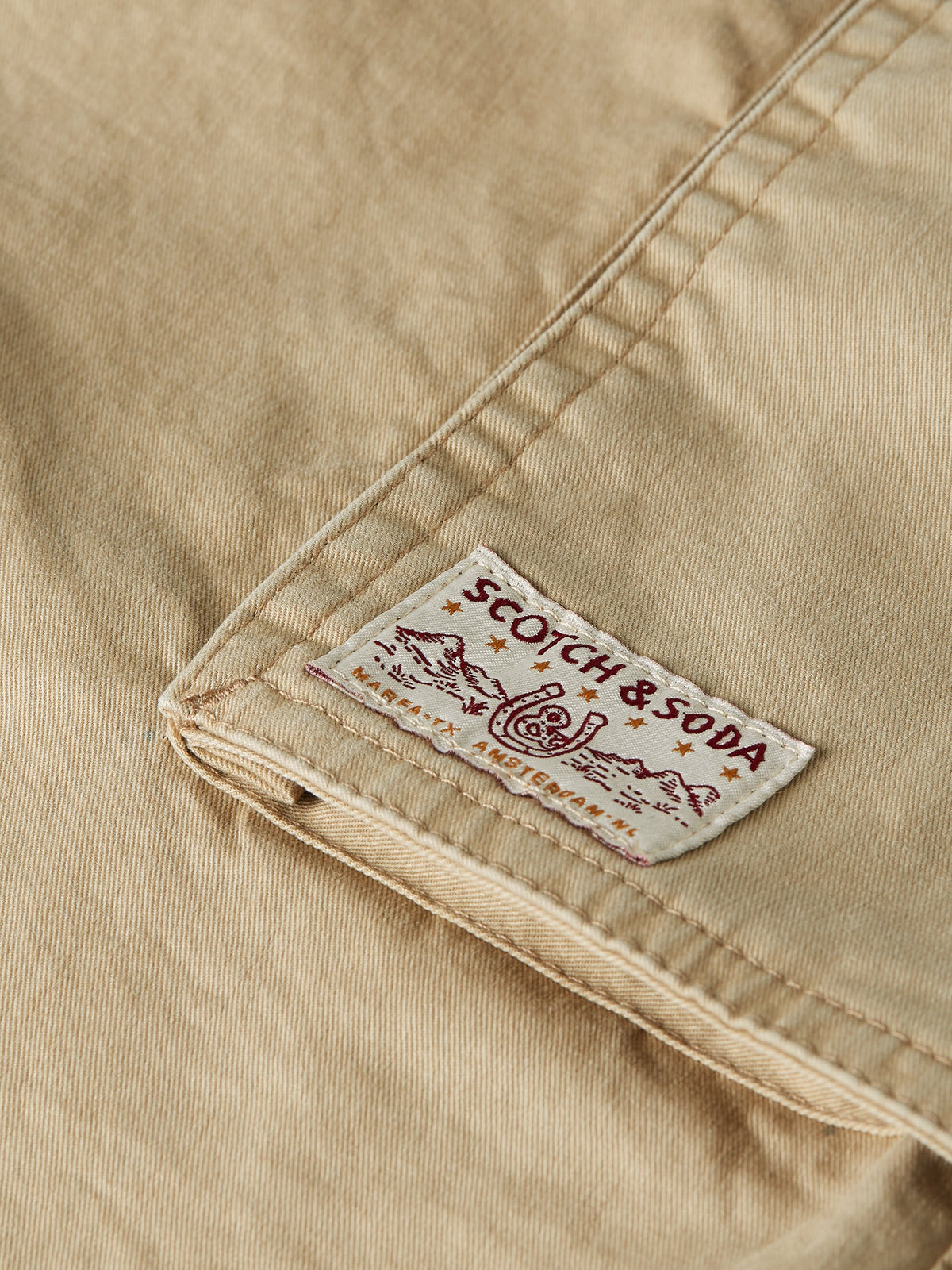 S&S Washed Cotton-Blend Cargo Loose-Fit Bermuda Shorts