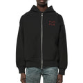 Purple Brand Neoprene Zip Front Hoodie