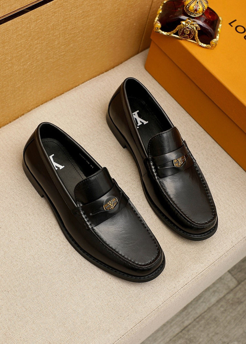 Louis Vuitton Black Hardware Loafers