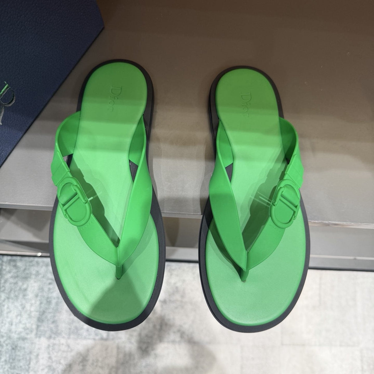 Dior Rivage Buckle Thong Sandals