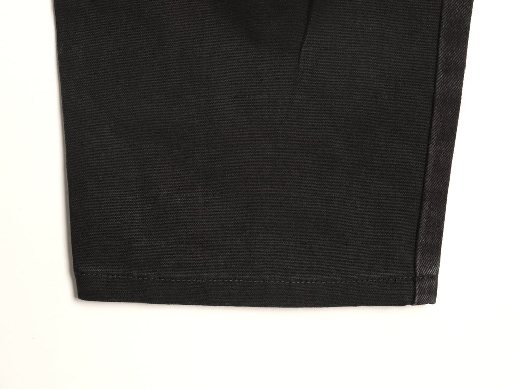 Louis Vuitton Monogram-Style Zip-Detail Utility Jeans - Black